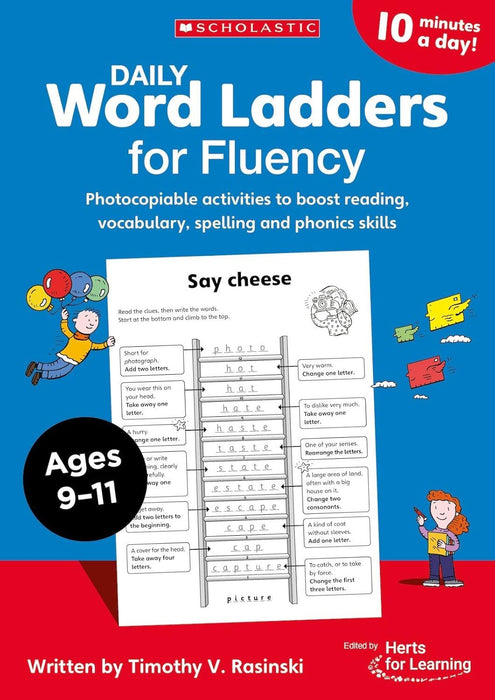 Daily Word Ladders for Fluency for Ages 9 to 11