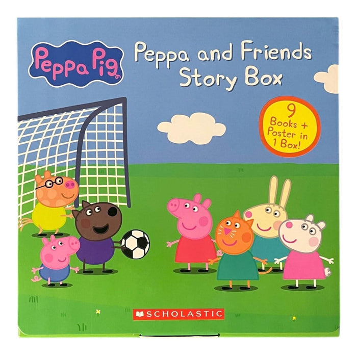 Peppa and Friends Story Box by Scholastic: Learning to Share, First Sleepover, Peppa is Kind & More