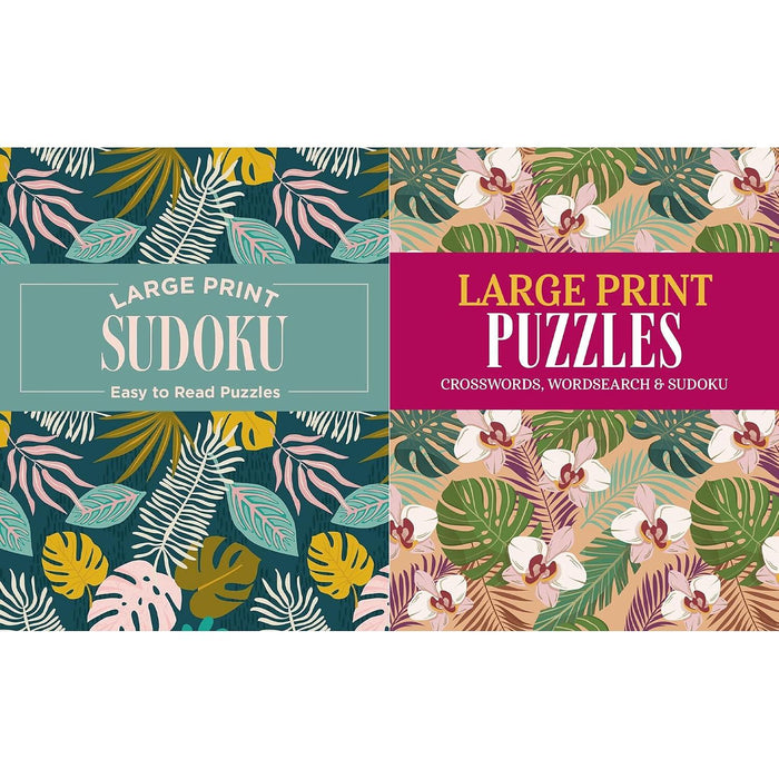 Large Print Puzzles Collection: Sudoku (Easy to Read Puzzles) & Mixed Puzzles