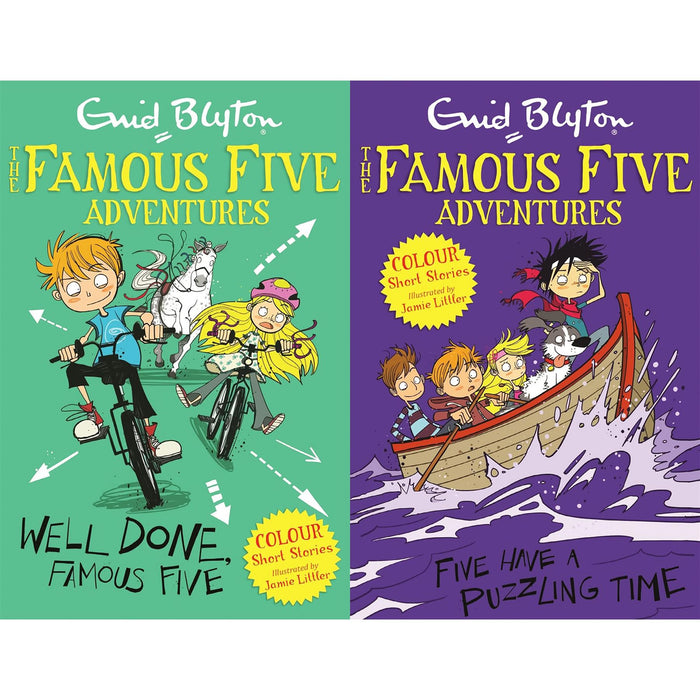 Famous Five Colour Short Stories Collection – 10-Book Set by Enid Blyton: Classic Adventures with Julian, Dick, Anne, George & Timmy