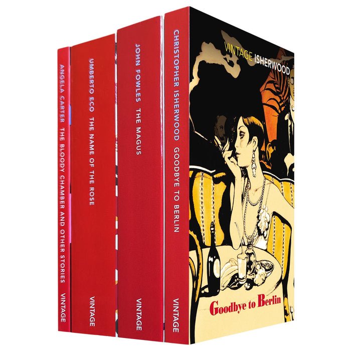 Vintage Classics Literary Sampler: A Captivating 4-Book Collection – Carter’s The Bloody Chamber, Eco’s The Name of the Rose, Fowles’s The Magus, and Isherwood’s Goodbye to Berlin (4-Book Set)