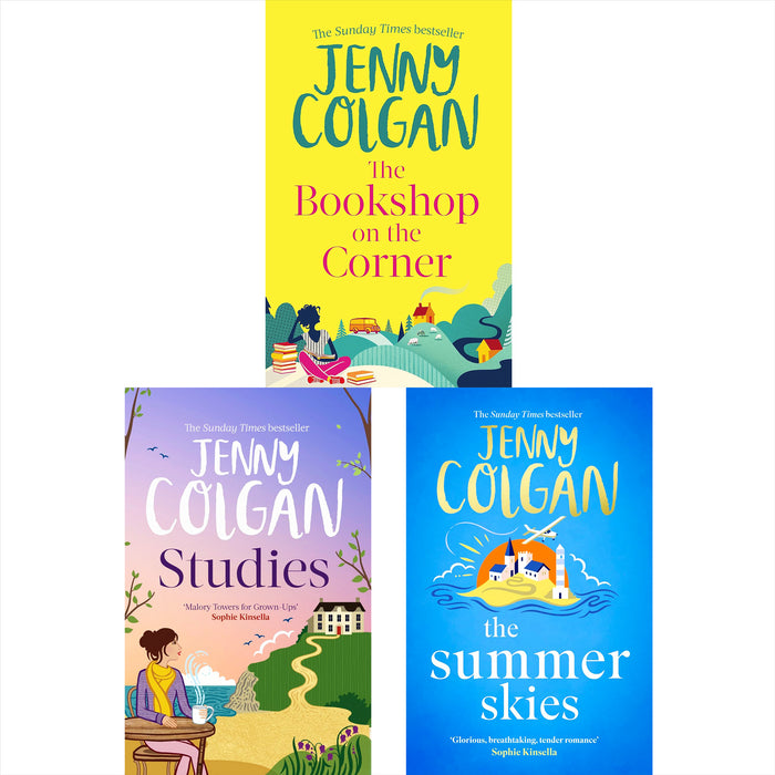 Jenny Colgan Collection: The Summer Skies, Studies, and The Bookshop on the Corner – Heartfelt Tales of Adventure, Love, and New Beginnings in the Scottish Highlands and a Charming Cornish School