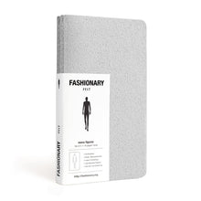 Fashionary Mini Felt Grey Mens Sketchbook A6 (Set of 3): Mini sketchbook