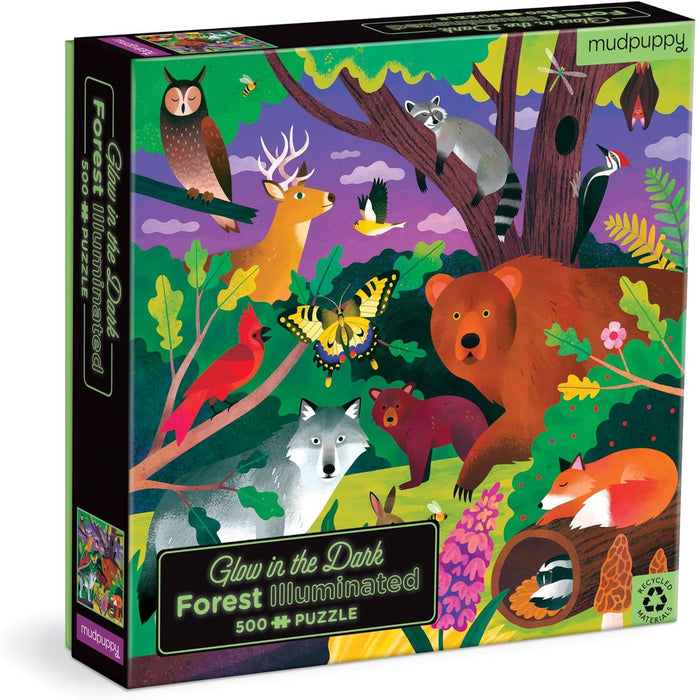 Mudpuppy 9780735377462 Forest Illuminated Jigsaw Puzzle, Multicoloured, one Size