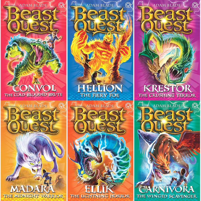 Beast Quest Series 7 Collection: Convol the Cold-Blooded Brute, Hellion the Fiery Foe, and More – Thrilling Adventures of Magic and Heroism for Young Readers