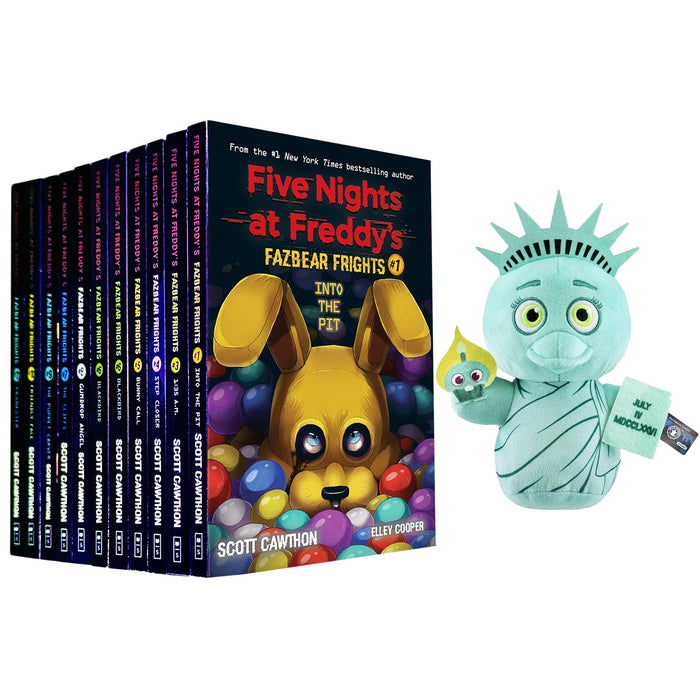 Five Nights at Freddy’s Complete Fazbear Frights 11-Book Collection with Exclusive Funko Plush: Liberty Chica – Discover Thrills and Chills in Freddy’s World