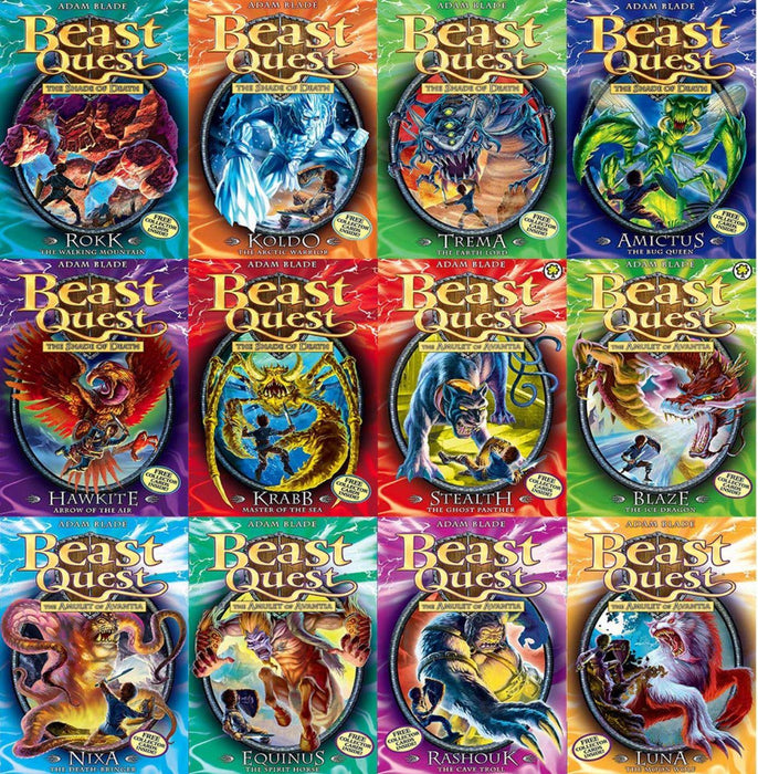 Beast Quest Series (4-5) Collection 12 Books Set By Adam Blade
