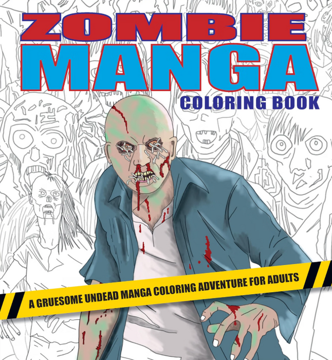 Zombie Manga Coloring Book