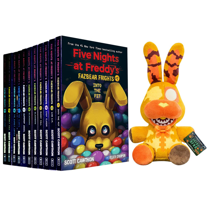 Five Nights at Freddy’s Complete Fazbear Frights 11-Book Collection with Exclusive Funko Plush: Jack-O-Bonnie – Uncover Dark Secrets and Thrills