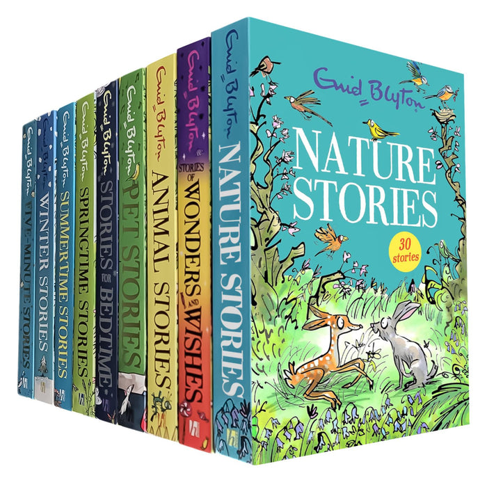 Enid Blyton’s Classic Story Collection: 9-Book Set of Timeless Tales Filled with Adventure, Magic, and Heartwarming Lessons in Friendship for Young Readers