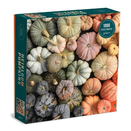 Galison 9780735369559 Heirloom Pumpkins 1000 Piece Puzzle in Square Box