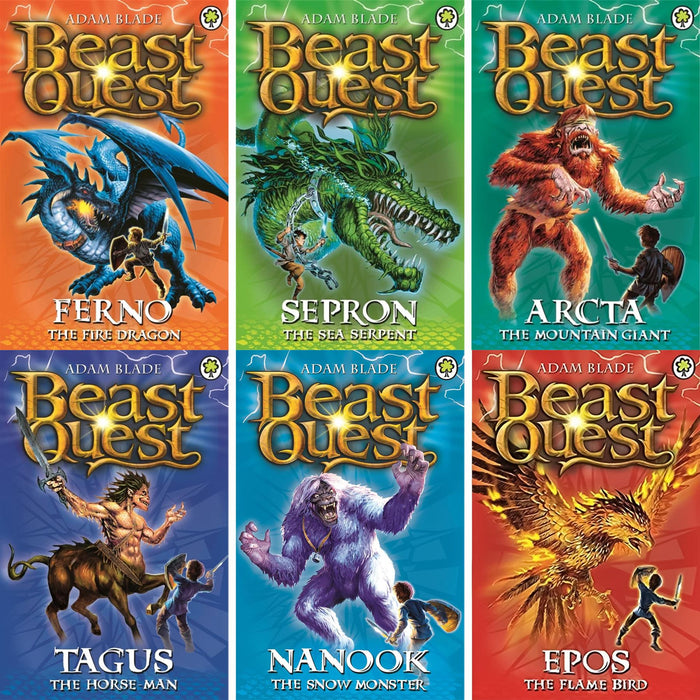 Beast Quest Series 1–5 Collection (30 Books) – The Dark Realm, The Golden Armour, The Dark Realm (Return), The Amulet of Avantia, and The Shadow Beasts: Epic Fantasy Adventures for Young Readers