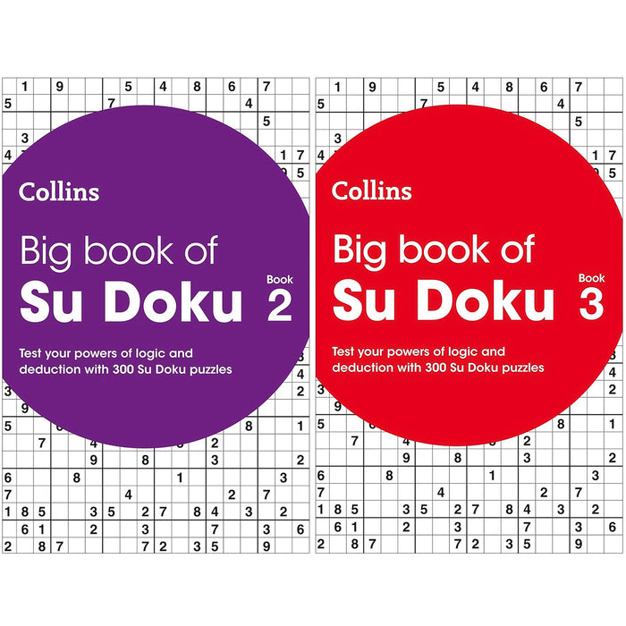Collins Big Book of Su Doku Collection: 600 Puzzles in Volumes 2 and 3 for Sudoku Enthusiasts
