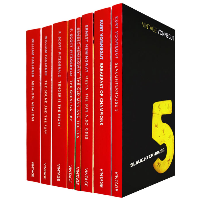 American Vintage Classics: 8 Essential Works by Faulkner, Fitzgerald, Hemingway & Vonnegut – Exploring Love, Conflict, and the Human Spirit in the 20th Century (8-Book Set)
