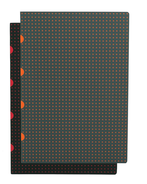 Paperblanks: Black on Red / Grey on Orange - A4 Lined
