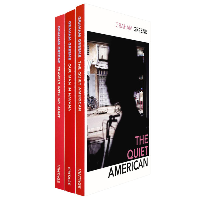 Graham Greene: Espionage & Adventure Collection – Travels with My Aunt, Our Man in Havana, & The Quiet American – Exploring Politics, Humour, and the Human Condition (3-Book Set)