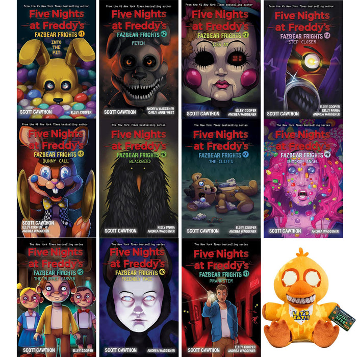 Five Nights at Freddy’s Complete Fazbear Frights 11-Book Collection with Exclusive Funko Plush: Jack-O-Chica – Dive into Freddy’s World of Horror and Mystery