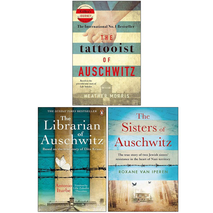 The Tattooist Of Auschwitz, The Librarian of Auschwitz, The Sisters of Auschwitz 3 Books Collection Set