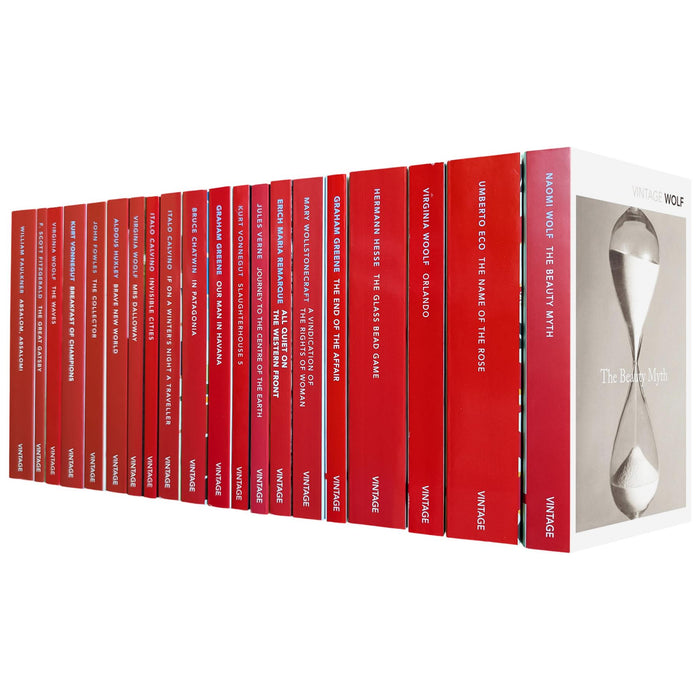 20th Century World Literature Vintage Classics – Essential Books on Love, War & Human Nature by Faulkner, Woolf, Vonnegut, Fitzgerald & More (20-Book Set)