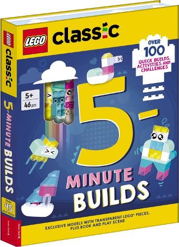LEGO® Classic: 5-Minute Builds (with clear LEGO pieces, fold-out play scene and over 100 activities and challenges) (LEGO® 5-Minute Builds Activity Box)