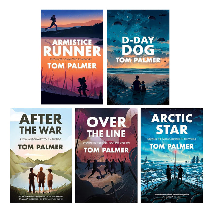 Tom Palmer Conkers Series 5 Books Collection Set (Armistice Runner, D-Day Dog, After the War, Over the Line & Arctic Star