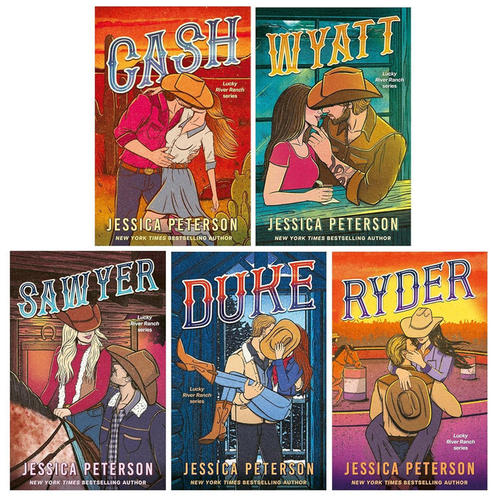 Lucky River Ranch Series by Jessica Peterson 5 Books Collection Set