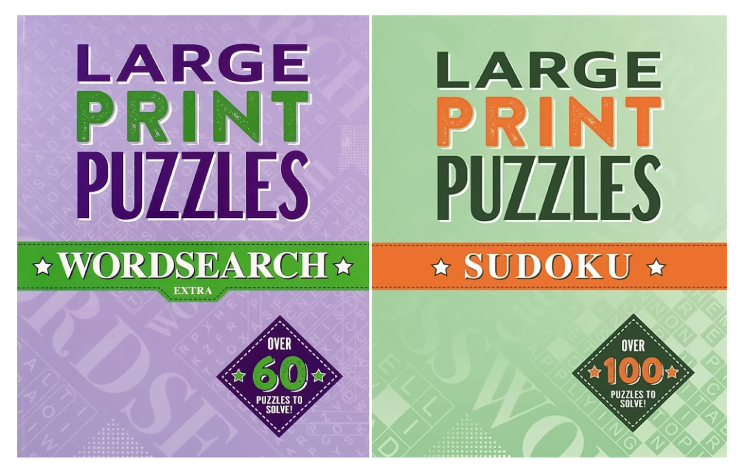 Large Print Puzzles Collection: Wordsearch Extra & Sudoku