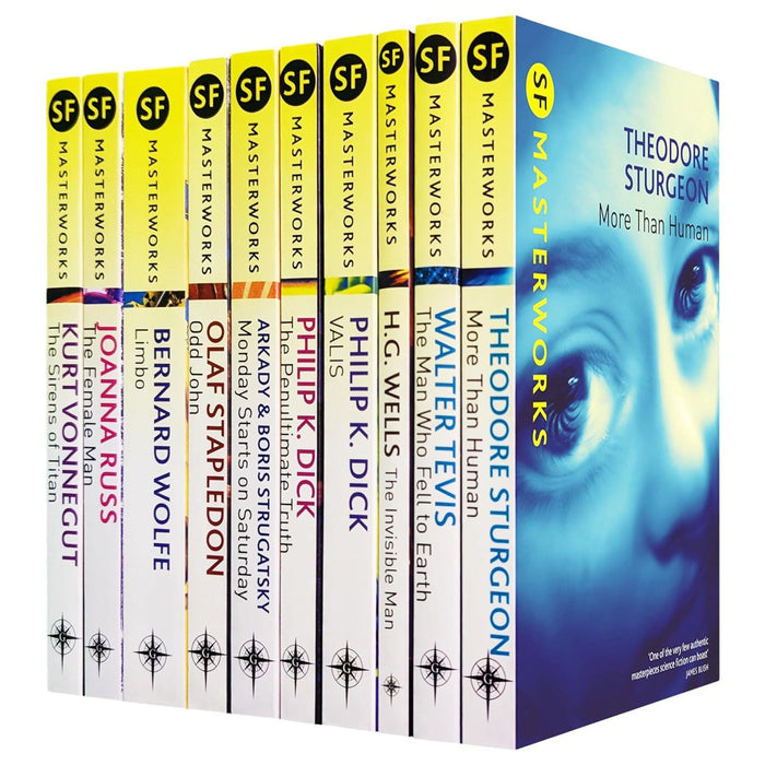 Satirical & Philosophical SF Masterworks – Thought-Provoking Collection by Vonnegut, Russ, Dick, Wolfe, Wells, Strugatsky, Tevis, Stapledon & Sturgeon
