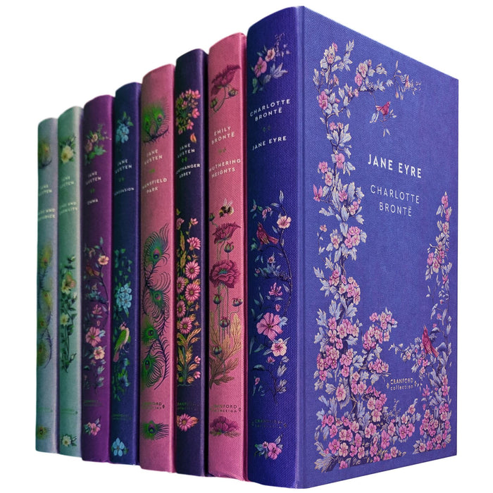 The Jane Austen & Brontë Sisters Collection (Hardcover, 8 Books) – Pride and Prejudice, Wuthering Heights, Jane Eyre & More – A Cranford Edition Set of Timeless Romance, Society & Gothic Drama