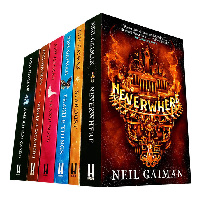 Neil Gaiman Collection: Six Books of Fantasy, Myth, and Dark Wonder