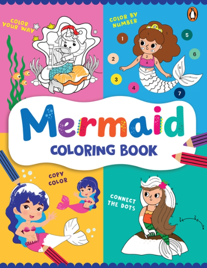 Kids Coloring Book: Mermaid