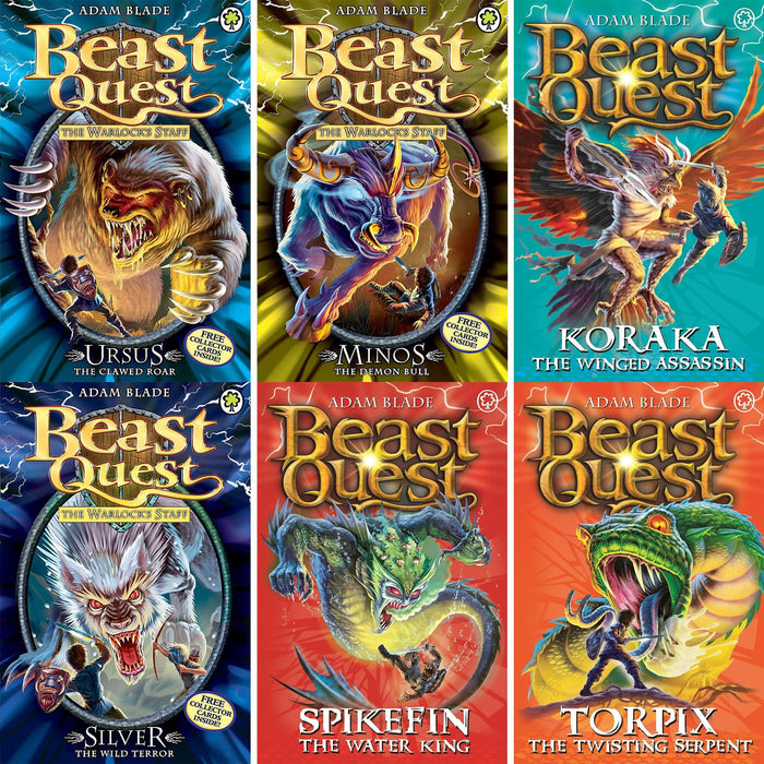 Beast Quest Series 6–10 Collection (30 Books) – The World of Chaos, The Lost World, The Pirate King, The Warlock’s Staff, and The Master of the Beasts: Epic Fantasy Adventures for Young Readers
