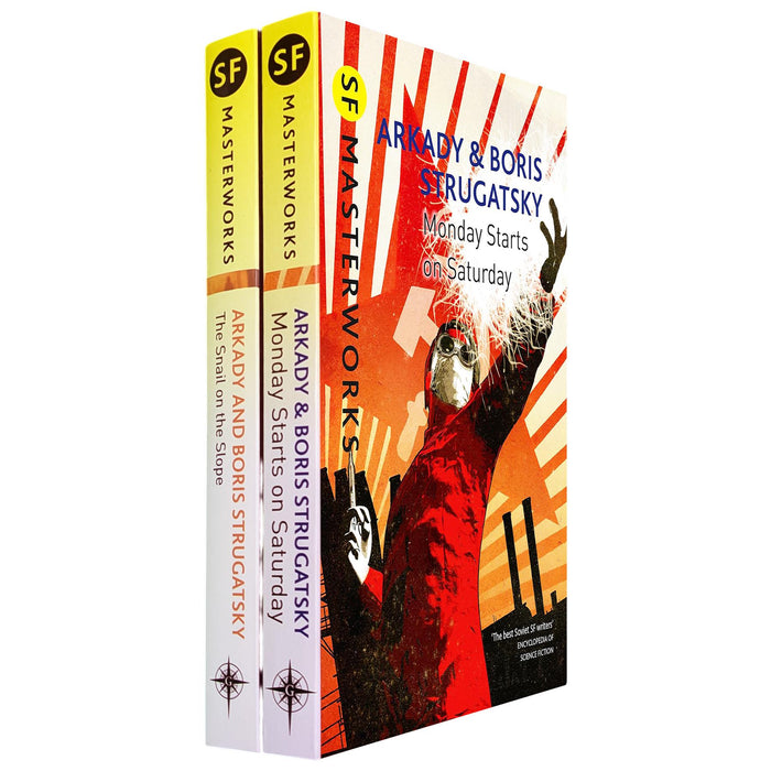 SF Masterworks Collection – Surreal Science Fiction & Bureaucratic Absurdities in Monday Starts on Saturday & Snail on the Slope by Arkady & Boris Strugatsky (2-Book Set)