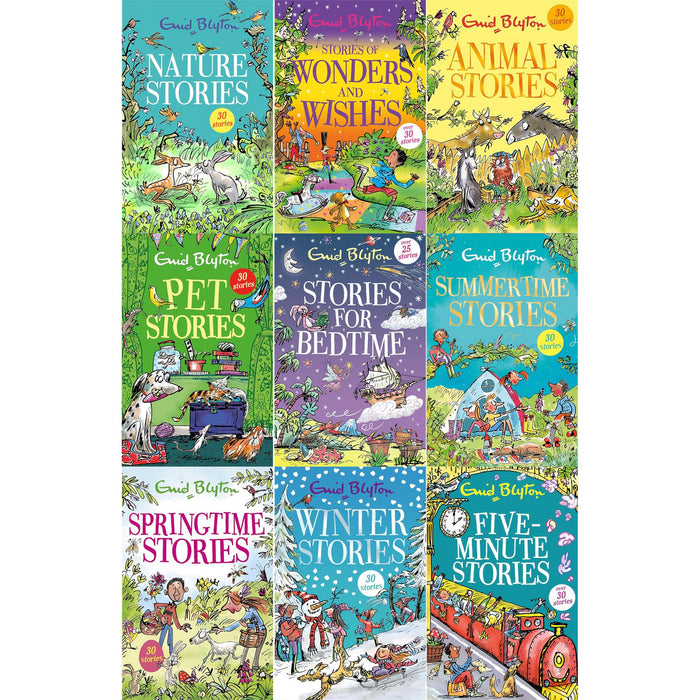 Enid Blyton’s Classic Story Collection: 9-Book Set of Timeless Tales Filled with Adventure, Magic, and Heartwarming Lessons in Friendship for Young Readers