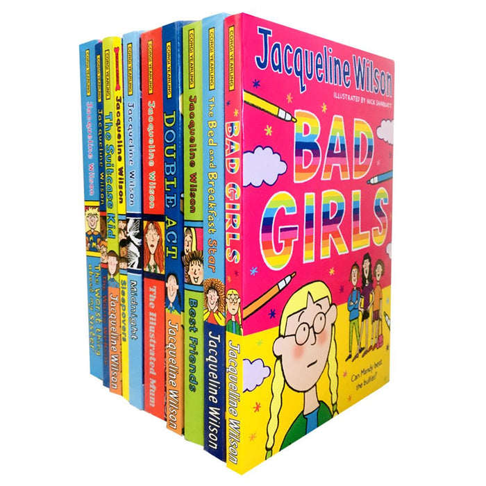 Jacqueline Wilson 10 pack: Ill Mum, Bed Breakfast Star, Sleepover, Best Friends, Worry Website, Bad Girls, Suitcase Kid, Double Act, Worst Thing Sister, Midnight