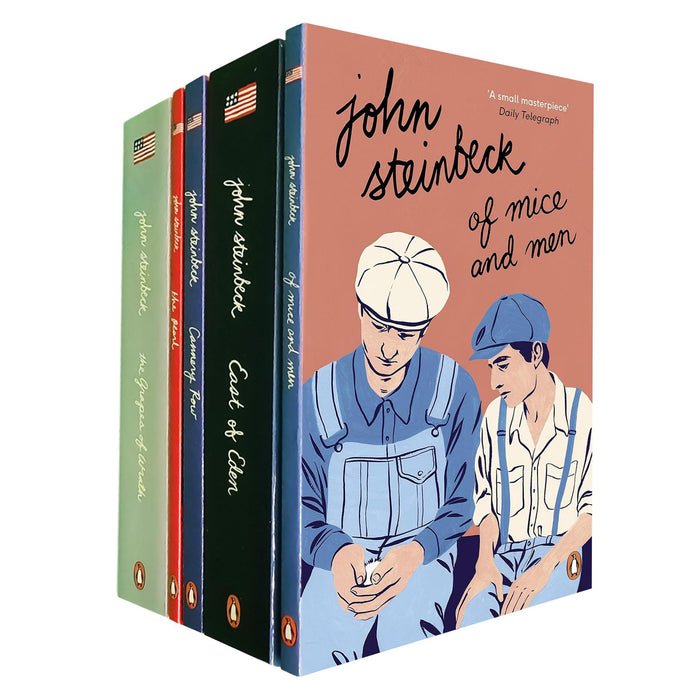 John Steinbeck Penguin Modern Classics Collection: Exploring Humanity, Resilience, and American Life through Of Mice and Men, Cannery Row, The Pearl, East of Eden, and "The Grapes of Wrath