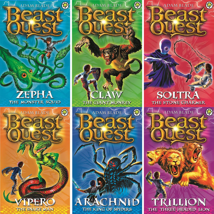 Beast Quest Series 1–5 Collection (30 Books) – The Dark Realm, The Golden Armour, The Dark Realm (Return), The Amulet of Avantia, and The Shadow Beasts: Epic Fantasy Adventures for Young Readers