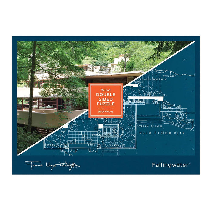 Frank Lloyd Wright Fallingwater 2-sided 500 Piece Puzzle (Puzzles)