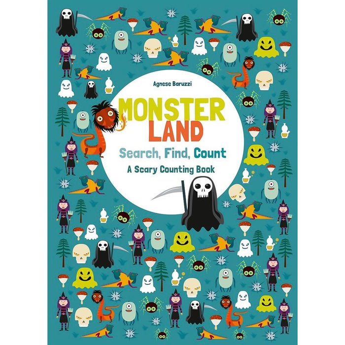 Agnese Baruzzi’s Search, Find & Count Collection: Engaging Counting Adventures Across Nature, Monsterland, Mazes, and Dinoland