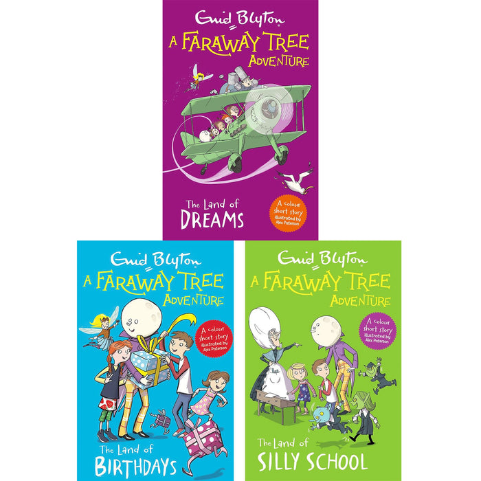 The Faraway Tree Collection by Enid Blyton: Magical Journeys to Silly School, the Land of Birthdays & the Realm of Dreams (3 Books, Paperback)