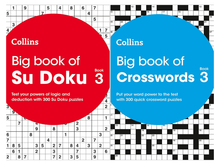 Collins Puzzles Collection: Big Book of Su Doku 3 & Big Book of Crosswords Book 3