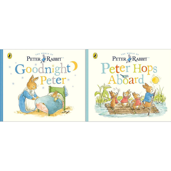 Peter Rabbit Tales Collection by Beatrix Potter: Goodnight Peter & Peter Hops Aboard