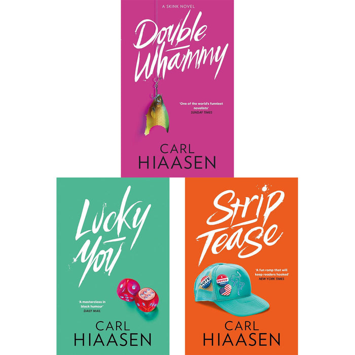 Florida Crime and Satire: Double Whammy, Lucky You, and Strip Tease – A Clever and Irreverent Mystery Set by Carl Hiaasen