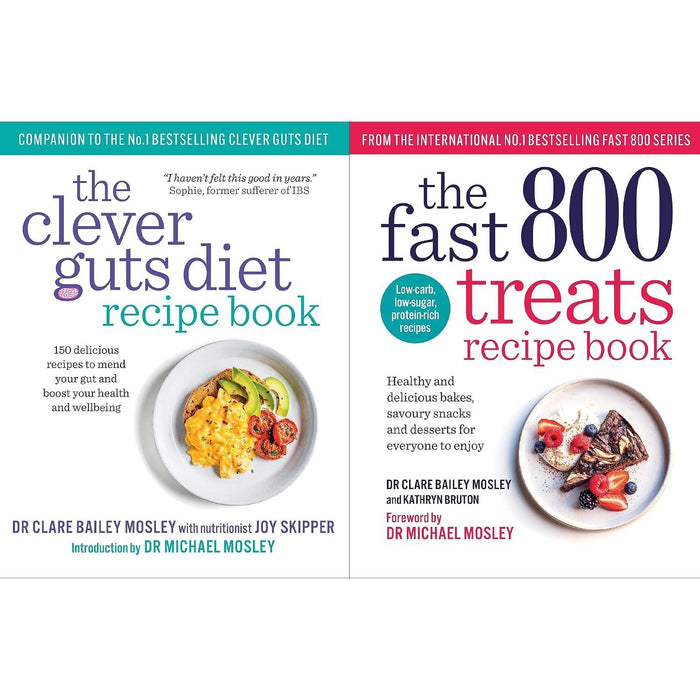 Healthy Gut & Fasting Collection: The Clever Guts Diet & The Fast 800 Treats Recipe Book
