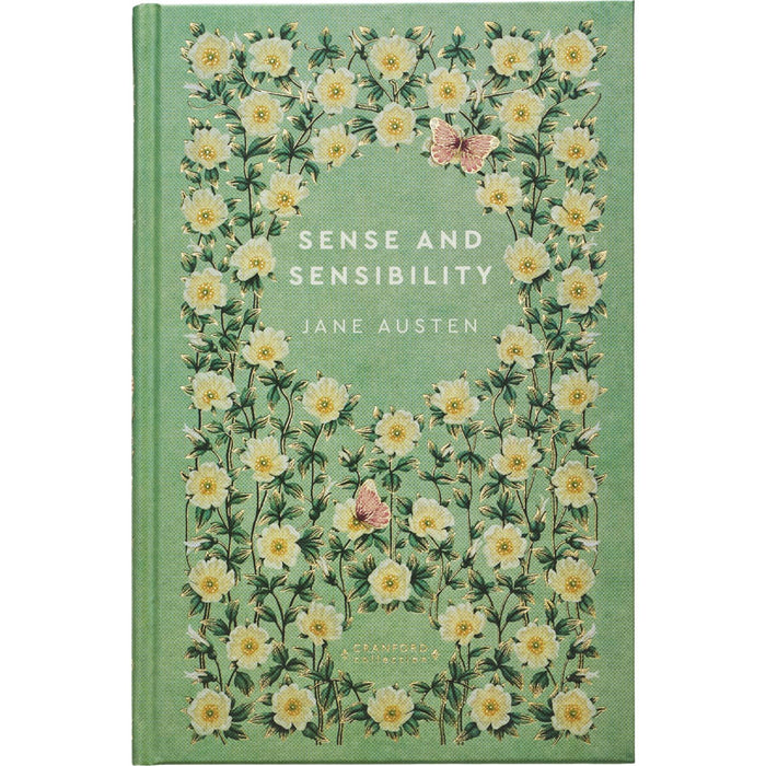 Sense and Sensibility by J. Austen, The Secret Garden by F. H. Burnett & Little Women by L. M. Alcott (Hardcover, 3 Books) with Little Women Journal – A Cranford Edition Set of Love & Growth
