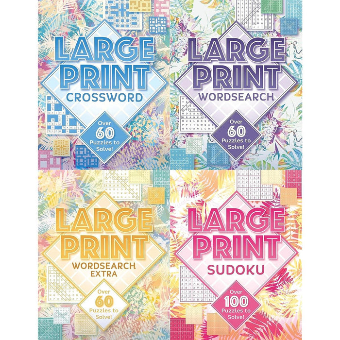 Large Print Puzzles Collection: Crosswords, Wordsearch, Wordsearch Extra & Sudoku