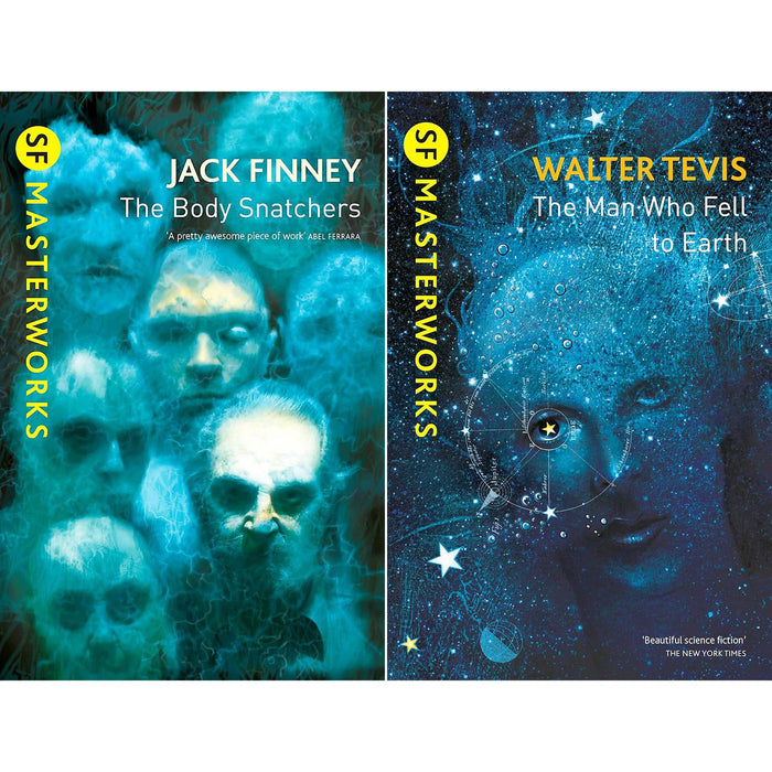 SF Masterworks Collection – Alien Invasions, Identity & Survival in Body Snatchers by Jack Finney & The Man Who Fell to Earth by Walter Tevis (2-Book Set)