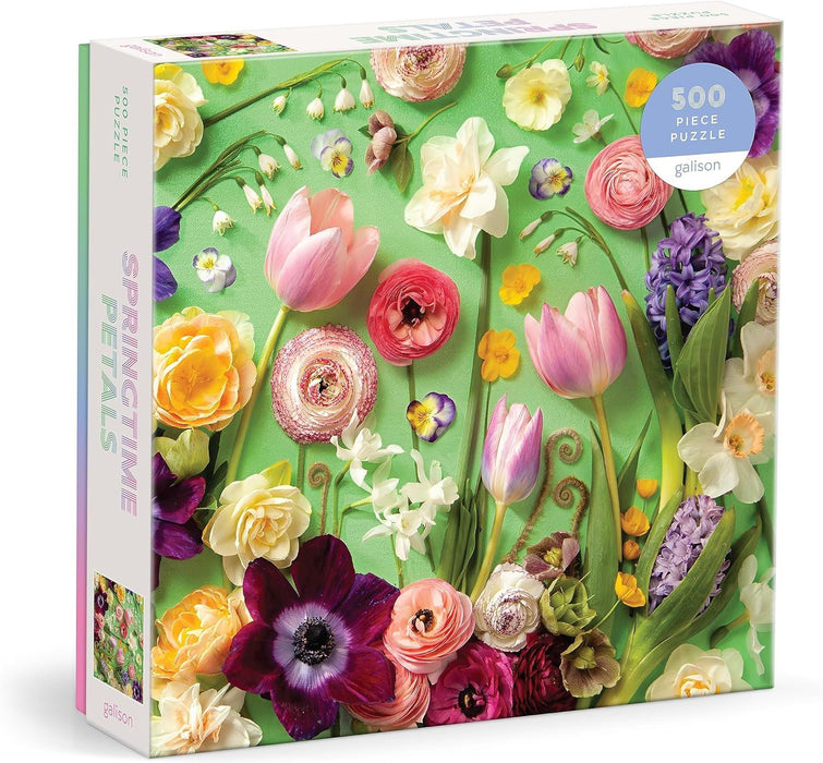 Galison Springtime Petals – 500 Piece Puzzle Featuring A Variety Of Flowers Blooming During Spring Months