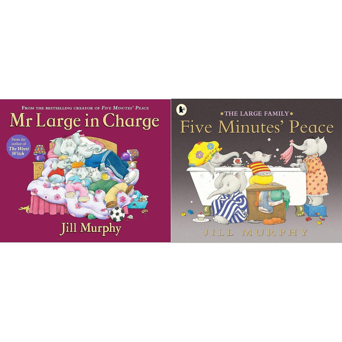 The Large Family Collection: 2-Book Set by Jill Murphy (Mr. Large In Charge, Five Minutes Peace)