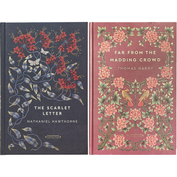 The Romance & Tragedy Collection: Pride and Prejudice, Wuthering Heights, Tess of the d’Urbervilles, The Scarlet Letter & More (Hardcover, 6 Books) with 2 Journals in a Beautiful Cranford Edition